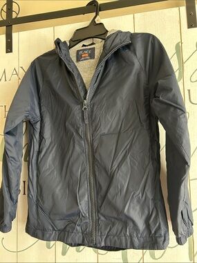Children's Place Navy Hooded Windbreaker Jacket size 7/8